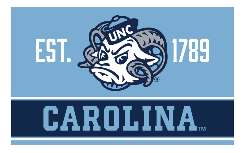 UNC Tar Heels Wood Sign with Frame