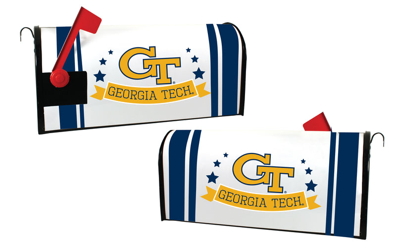 Georgia Tech Yellow Jackets NCAA Officially Licensed Mailbox Cover Logo and Stripe Design