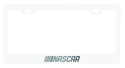 Nascar License Plate Frame White