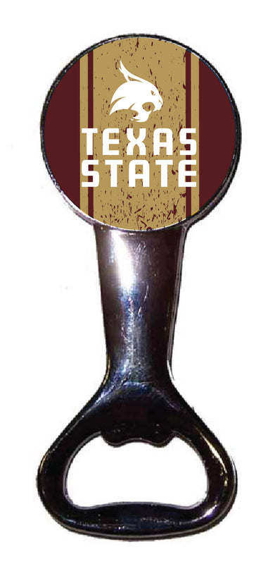 Texas State Bobcats Officially Licensed Magnetic Metal Bottle Opener - Tailgate & Kitchen Essential