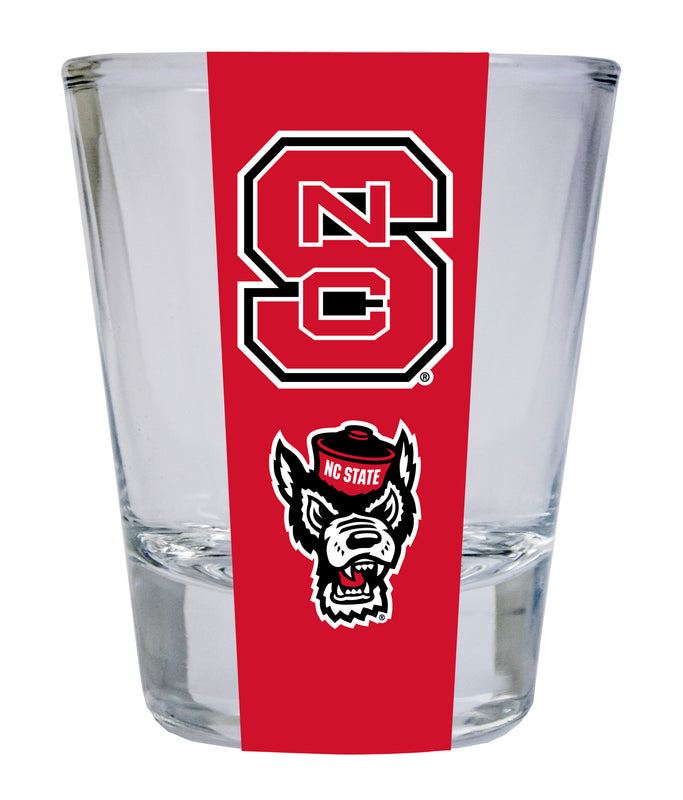NC State Wolfpack NCAA Legacy Edition 2oz Round Base Shot Glass Clear