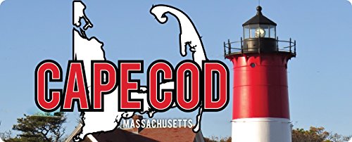 Cape Cod Massachusetts National Seashore Lighthouse Nautical Beach Souvenir Bumper Sticker Decal