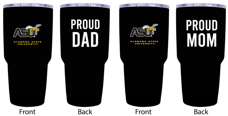 Alabama State University Proud Parent 24 oz Insulated Tumblers Set - Black, Mom & Dad Edition