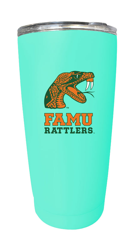 Florida A&M Rattlers NCAA Insulated Tumbler - 16oz Stainless Steel Travel Mug Choose Your Color