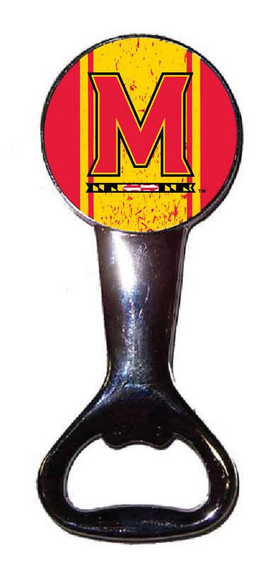 Maryland Terrapins Officially Licensed Magnetic Metal Bottle Opener - Tailgate & Kitchen Essential