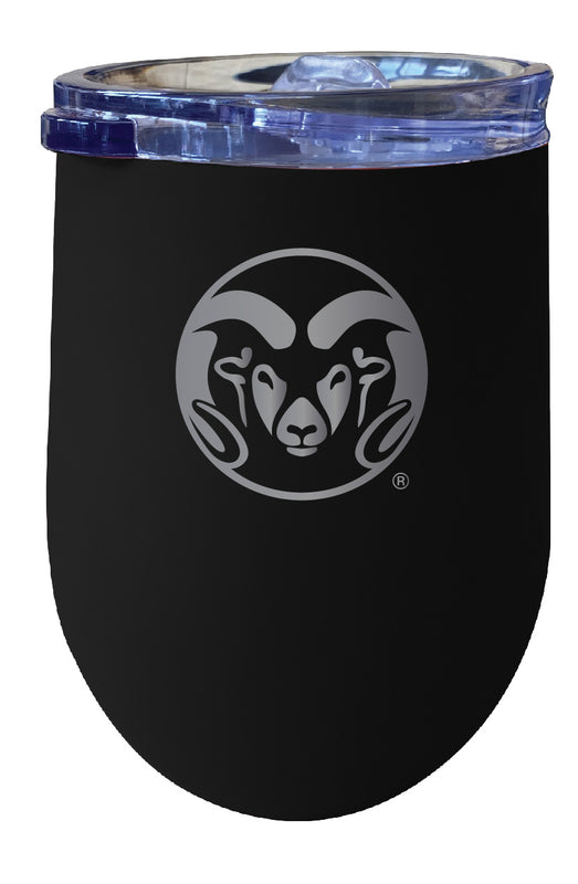 Colorado State Rams NCAA Laser-Etched Wine Tumbler - 12oz Stainless Steel Insulated Cup