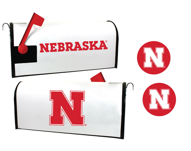 Nebraska Cornhuskers NCAA Officially Licensed Mailbox Cover & Sticker Set
