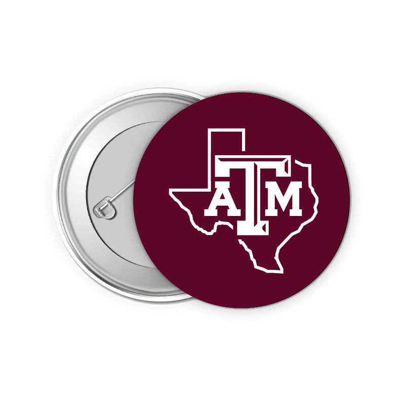 Texas A&M Aggies 2-Inch Button Pins (4-Pack) | Show Your School Spirit
