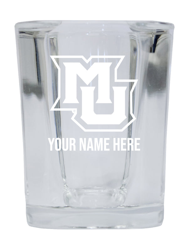 NCAA Marquette Golden Eagles Personalized 2oz Stemless Shot Glass - Custom Laser Etched 4-Pack