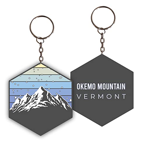 Okemo Mountain Vermont Ski Snowboard Winter Adventures Metal Keychain