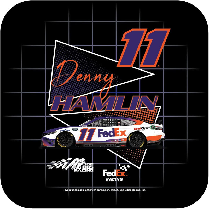 Nascar #11 Denny Hamlin 4-Inch Vinyl Decal Sticker Retro Design