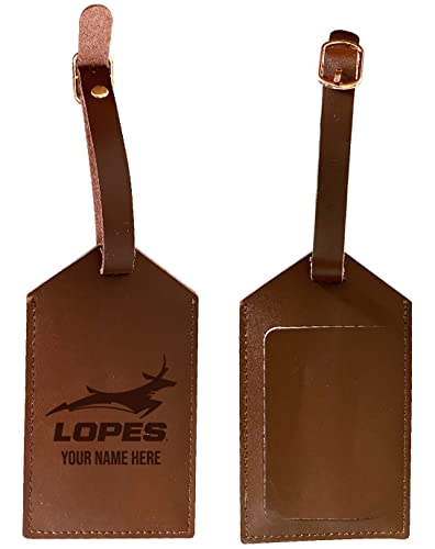 Grand Canyon University Lopes Premium Leather Luggage Tag - Laser-Engraved Custom Name Option