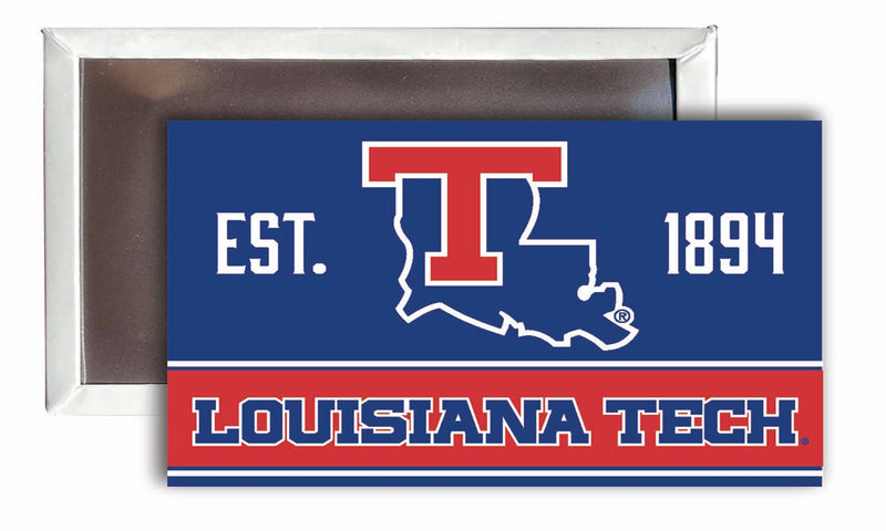Louisiana Tech Bulldogs 2x3-Inch NCAA Vibrant Collegiate Fridge Magnet - Multi-Surface Team Pride Accessory Single Unit