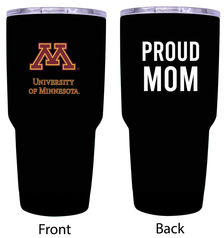 Minnesota Gophers Proud Mom 24 oz Insulated Stainless Steel Tumbler - Black