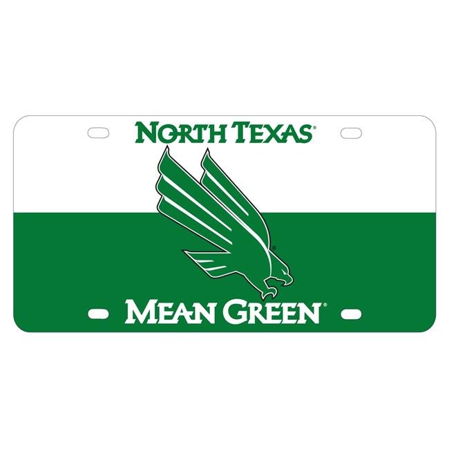 NCAA North Texas Metal License Plate - Lightweight, Sturdy & Versatile