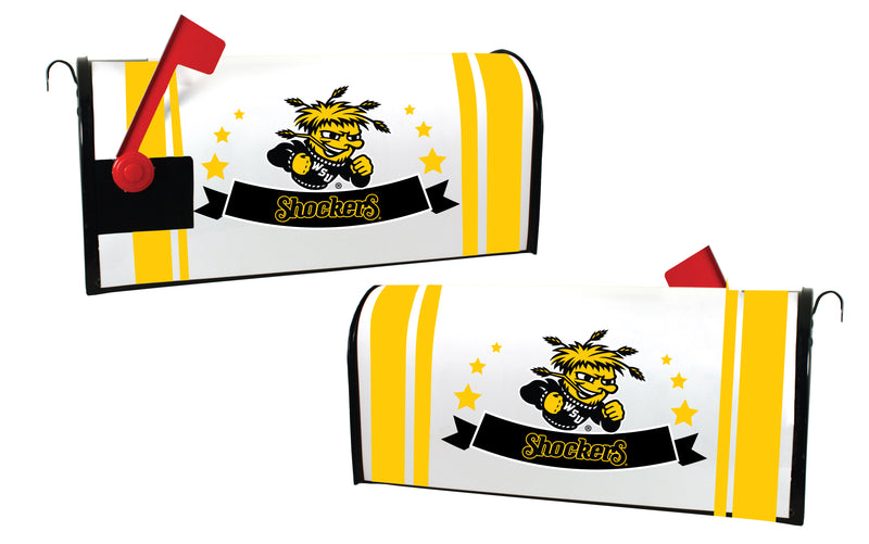 Wichita State Shockers NCAA Officially Licensed Mailbox Cover Logo and Stripe Design