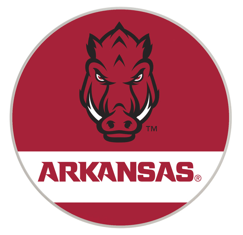 Arkansas Razorbacks Officially Licensed Paper Coasters (4-Pack) - Vibrant, Furniture-Safe Design