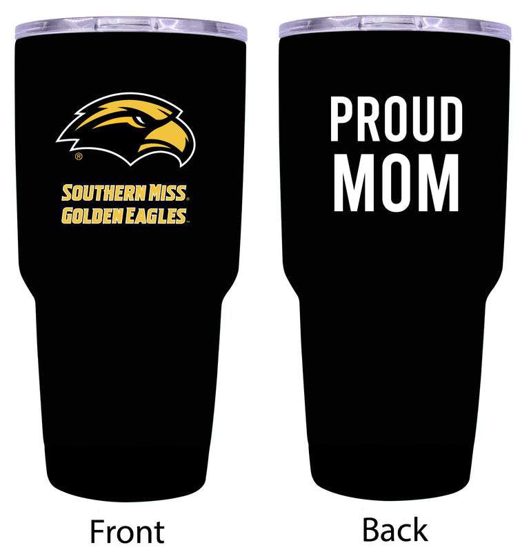 Southern Mississippi Golden Eagles Proud Mom 24 oz Insulated Stainless Steel Tumbler - Black