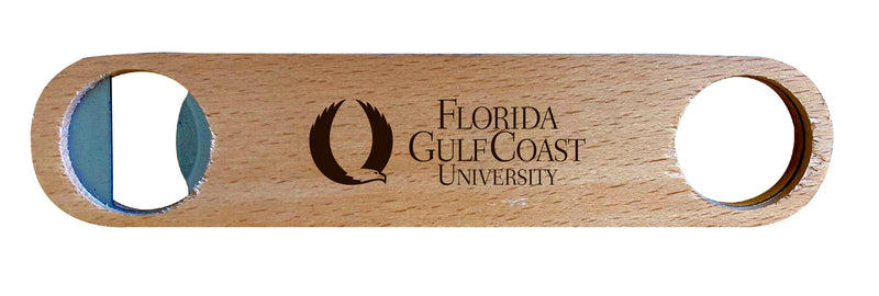 Florida Gulf Coast Eagles NCAA Elegant Laser-Etched Wooden Bottle Opener - Collegiate Bar Accessory