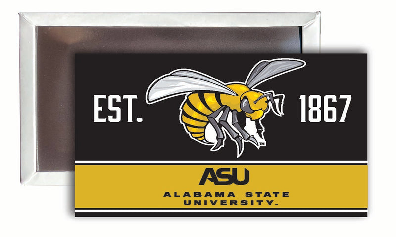 Alabama State University 2x3-Inch NCAA Vibrant Collegiate Fridge Magnet - Multi-Surface Team Pride Accessory Single Unit