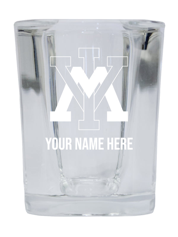 NCAA VMI Keydets Personalized 2oz Stemless Shot Glass - Custom Laser Etched 4-Pack