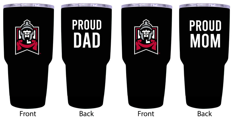 East Stroudsburg University Proud Parent 24 oz Insulated Tumblers Set - Black, Mom & Dad Edition