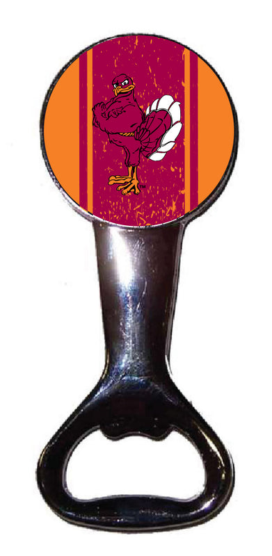 Virginia Tech Hokies Officially Licensed Magnetic Metal Bottle Opener - Tailgate & Kitchen Essential