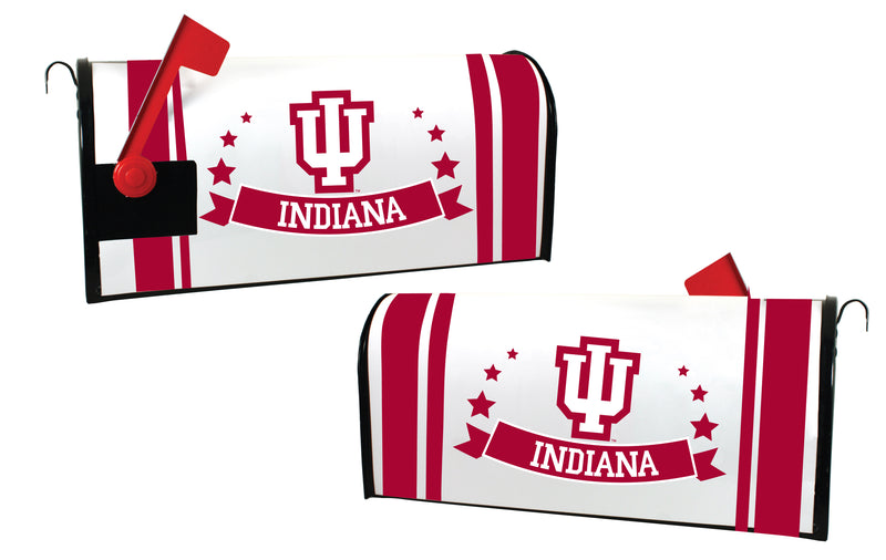 Indiana Hoosiers NCAA Officially Licensed Mailbox Cover Logo and Stripe Design