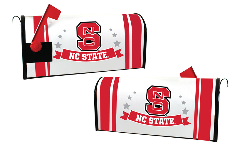 NC State Wolfpack NCAA Officially Licensed Mailbox Cover Logo and Stripe Design