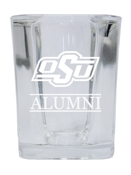 NCAA Oklahoma State Cowboys Alumni 2oz Laser Etched Square Shot Glass