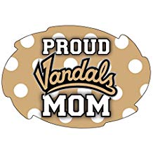 Idaho Vandals 5x6-Inch Swirl Shape Proud Mom NCAA - Durable School Spirit Vinyl Decal Perfect Gift for Mom