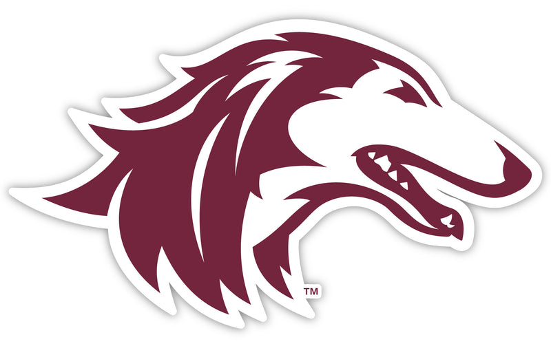 Southern Illinois Salukis 2-Inch Mascot Logo NCAA Vinyl Decal Sticker for Fans, Students, and Alumni