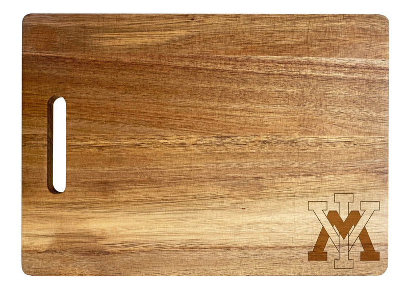 VMI Keydets Classic Acacia Wood Cutting Board - Small Corner Logo