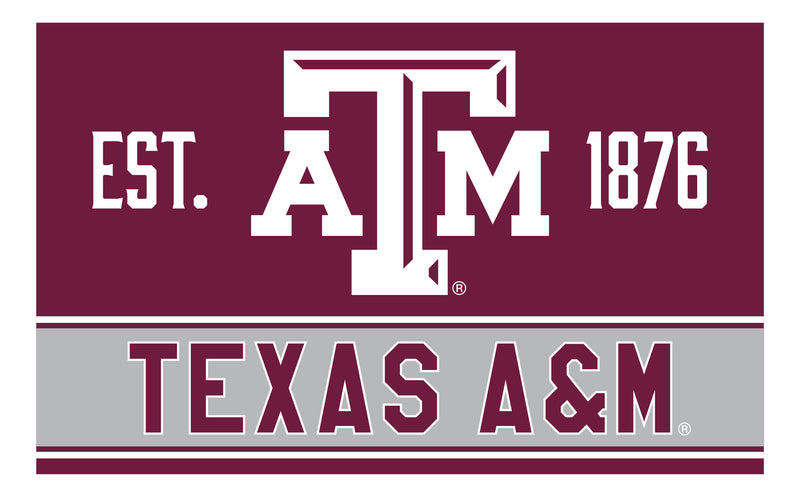Texas A&M Aggies Wood Sign with Frame