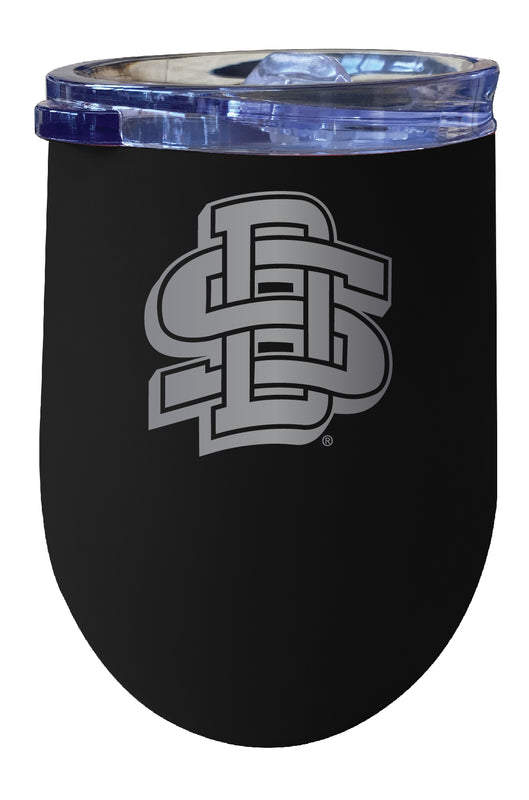 South Dakota State Jackrabbits NCAA Laser-Etched Wine Tumbler - 12oz Stainless Steel Insulated Cup