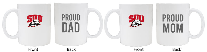 Southern Utah University Proud Mom And Dad White Ceramic Coffee Mug 2 pack (White)