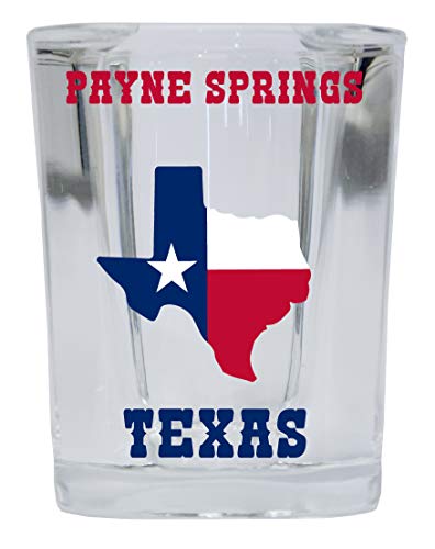 Payne Springs Texas Square Shot Glass 4-Pack