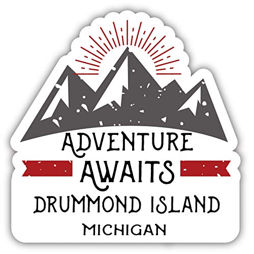 Drummond Island Michigan Souvenir Decorative Stickers (Choose theme and size)