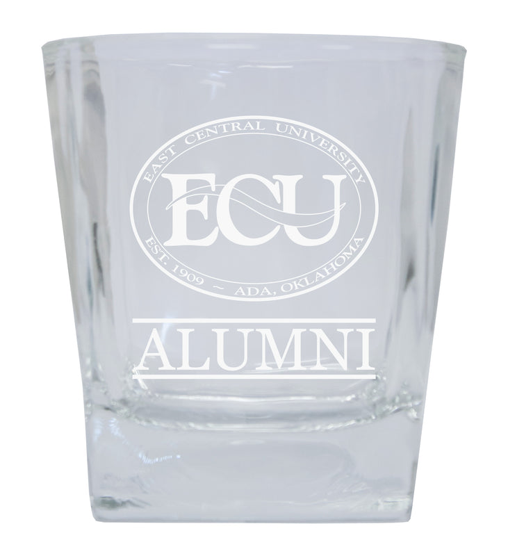 East Central University Tigers 2-Pack Alumni Elegance 10oz Etched Glass Tumbler