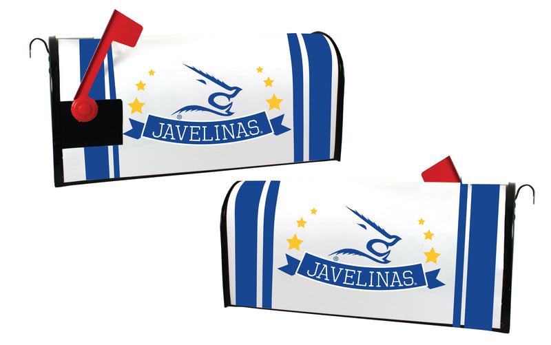 Texas A&M Kingsville Javelinas NCAA Officially Licensed Mailbox Cover Logo and Stripe Design
