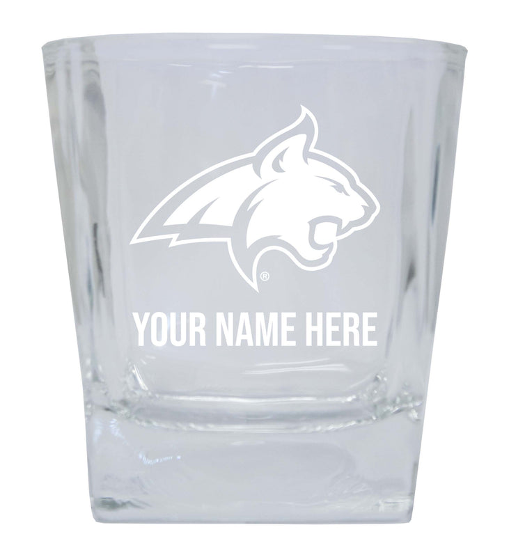 Montana State Bobcats Personalized NCAA Spirit Elegance 10oz Etched Glass Tumbler