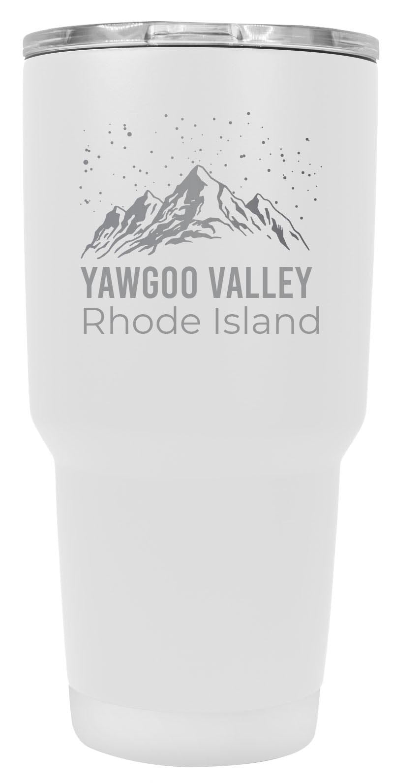 Yawgoo Valley Rhode Island Ski Snowboard Winter Souvenir Laser Engraved 24 oz Insulated Stainless Steel Tumbler