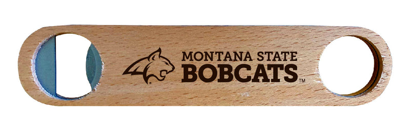 Montana State Bobcats NCAA Elegant Laser-Etched Wooden Bottle Opener - Collegiate Bar Accessory