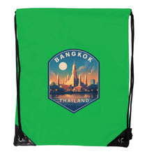 Load image into Gallery viewer, Bangkok Thailand B Souvenir Cinch Bag with Drawstring Backpack
