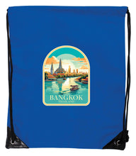 Load image into Gallery viewer, Bangkok Thailand A Souvenir Cinch Bag with Drawstring Backpack
