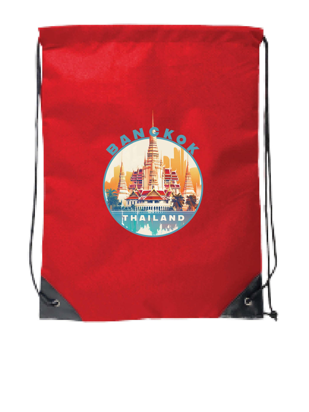 Bangkok Thailand C Souvenir Cinch Bag with Drawstring Backpack