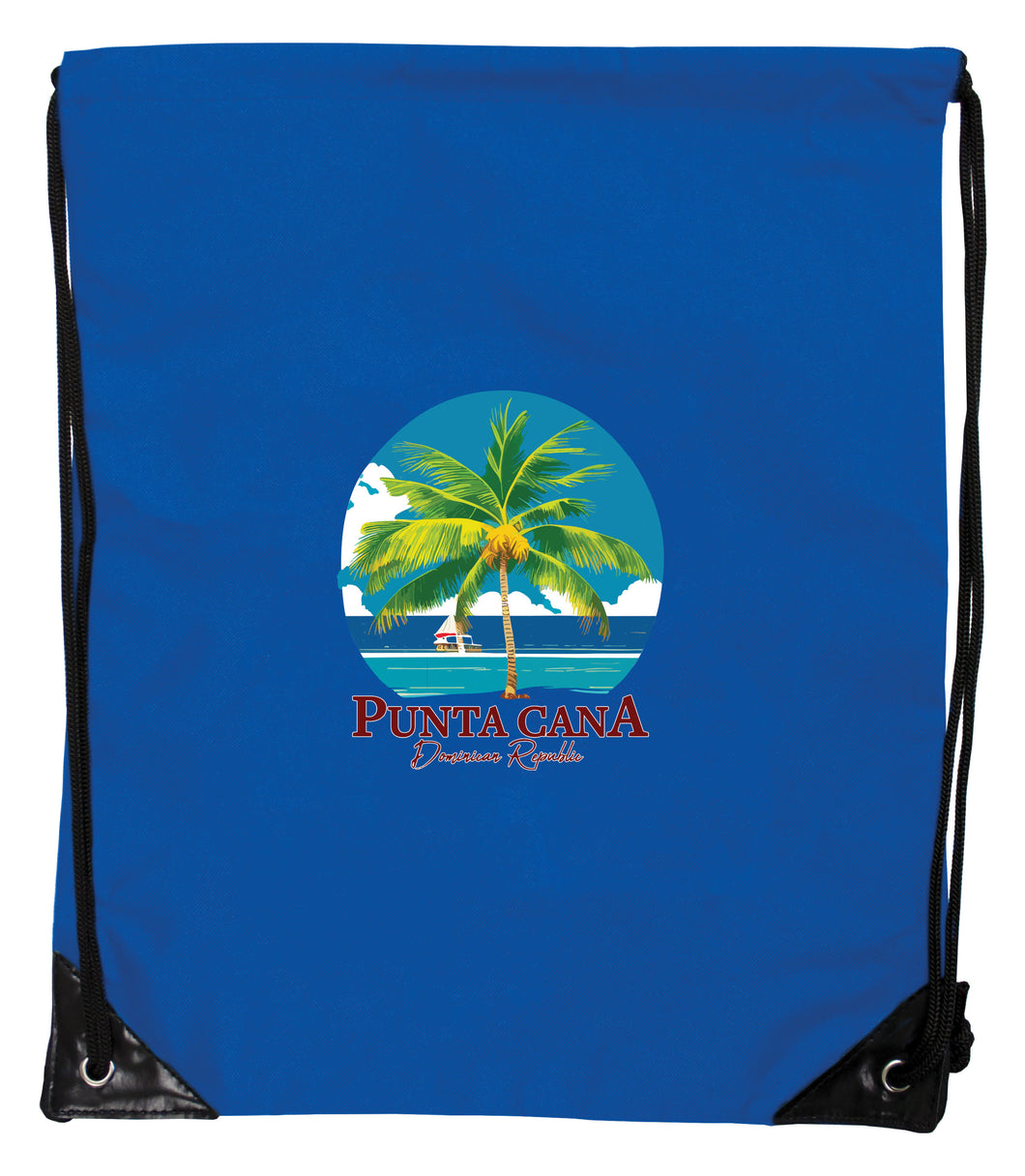 Punta Cana Dominican Republic Souvenir Cinch Bag with Drawstring Backpack