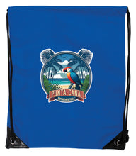 Load image into Gallery viewer, Punta Cana Dominican Republic Souvenir Cinch Bag with Drawstring Backpack
