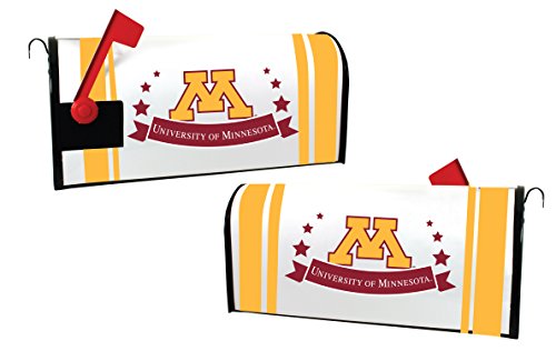 Minnesota Gophers NCAA Officially Licensed Mailbox Cover Logo and Stripe Design
