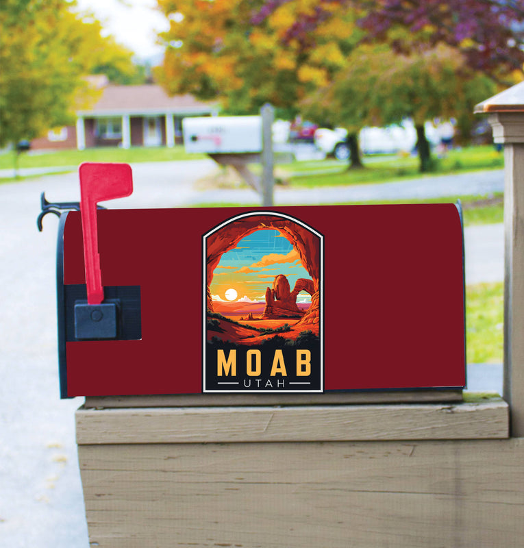 Moab Utah Design C Souvenir Magnetic Mailbox Cover